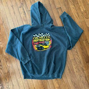 Demolition Derby Gray Hoodie XL